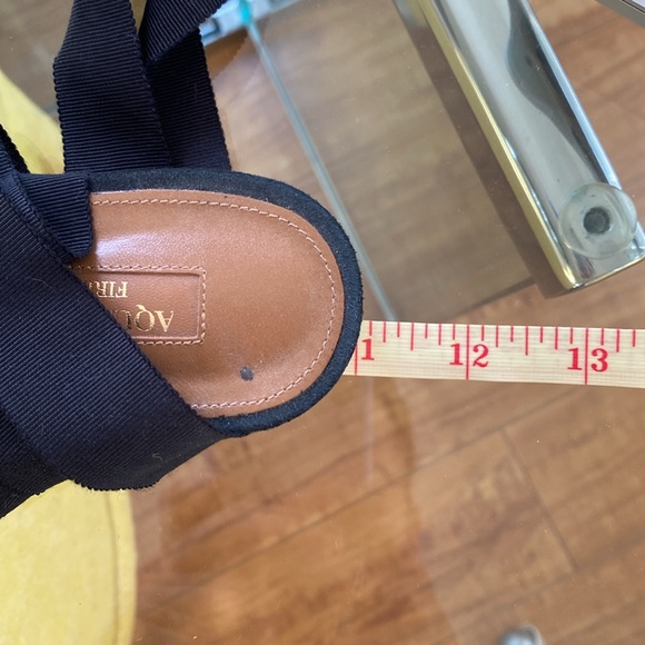 Aquazzura Stellar Embellished Black Suede Flats - Picture 10 of 10